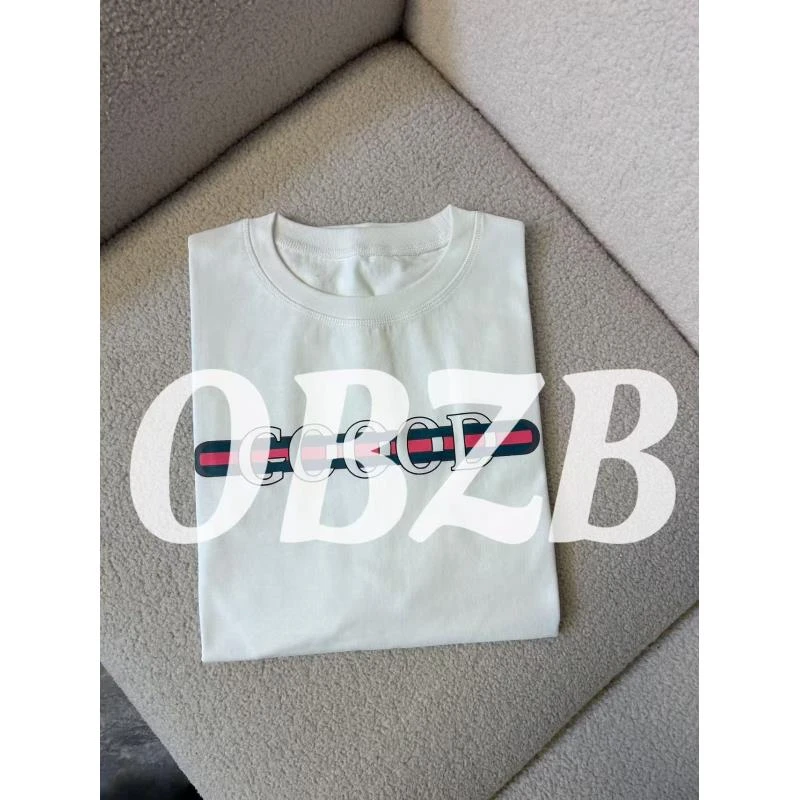 OBZB【G白色短袖】宽松修身时尚潮流百搭不挑人男女同款2008