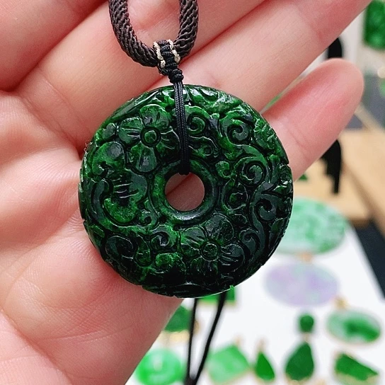 翡翠未镶嵌耳饰挂件