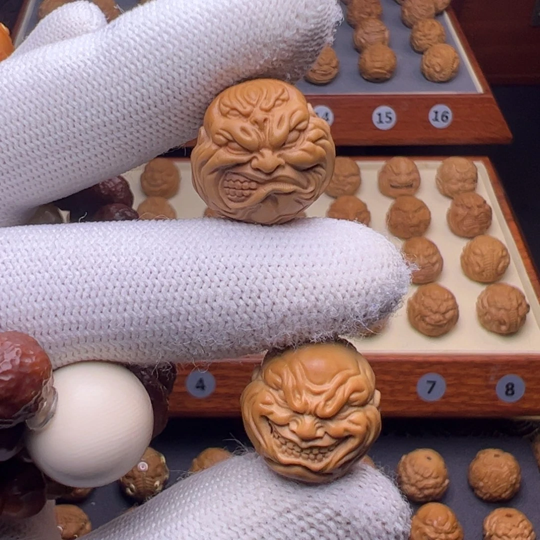 猴头核桃吊坠毋*宇烟鬼大坏笑小