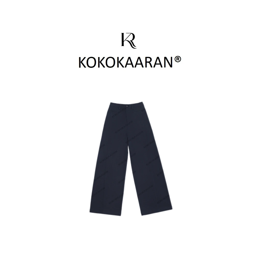 kokokaaran/可可咔伦 ’拉夫裤‘25纯色显瘦垂感直筒休闲裤SH250060