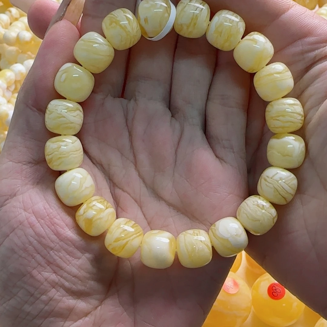 琥珀未镶嵌手链蜜蜡手串
