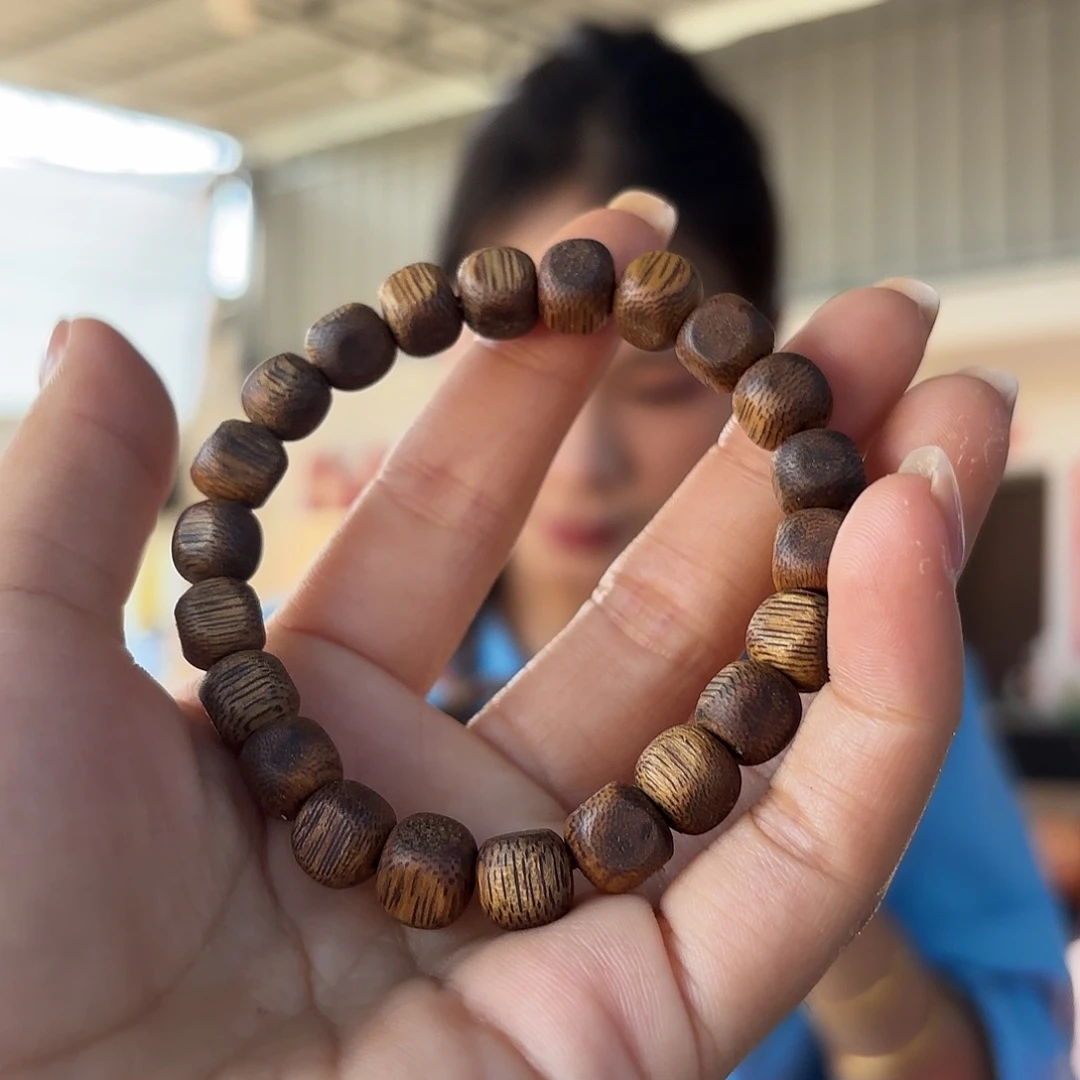 沉香手串奇楠沉香08方糖珠