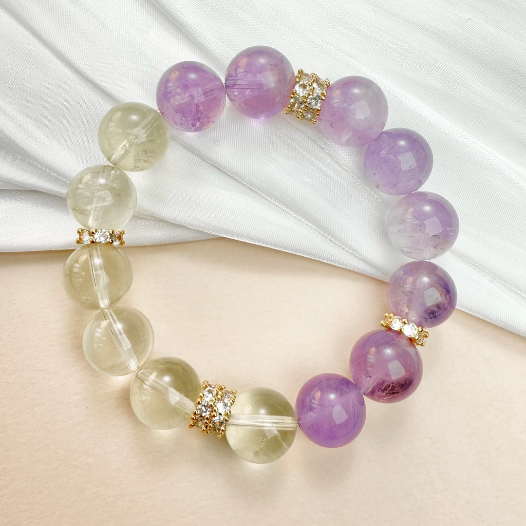 2263 紫水晶/黄水晶/女士手串