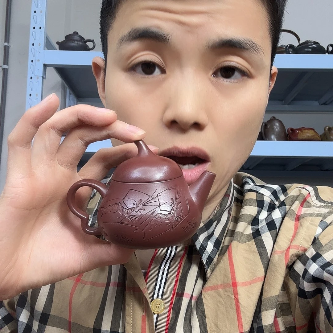 茶壶紫砂民间手艺人全手工制作
