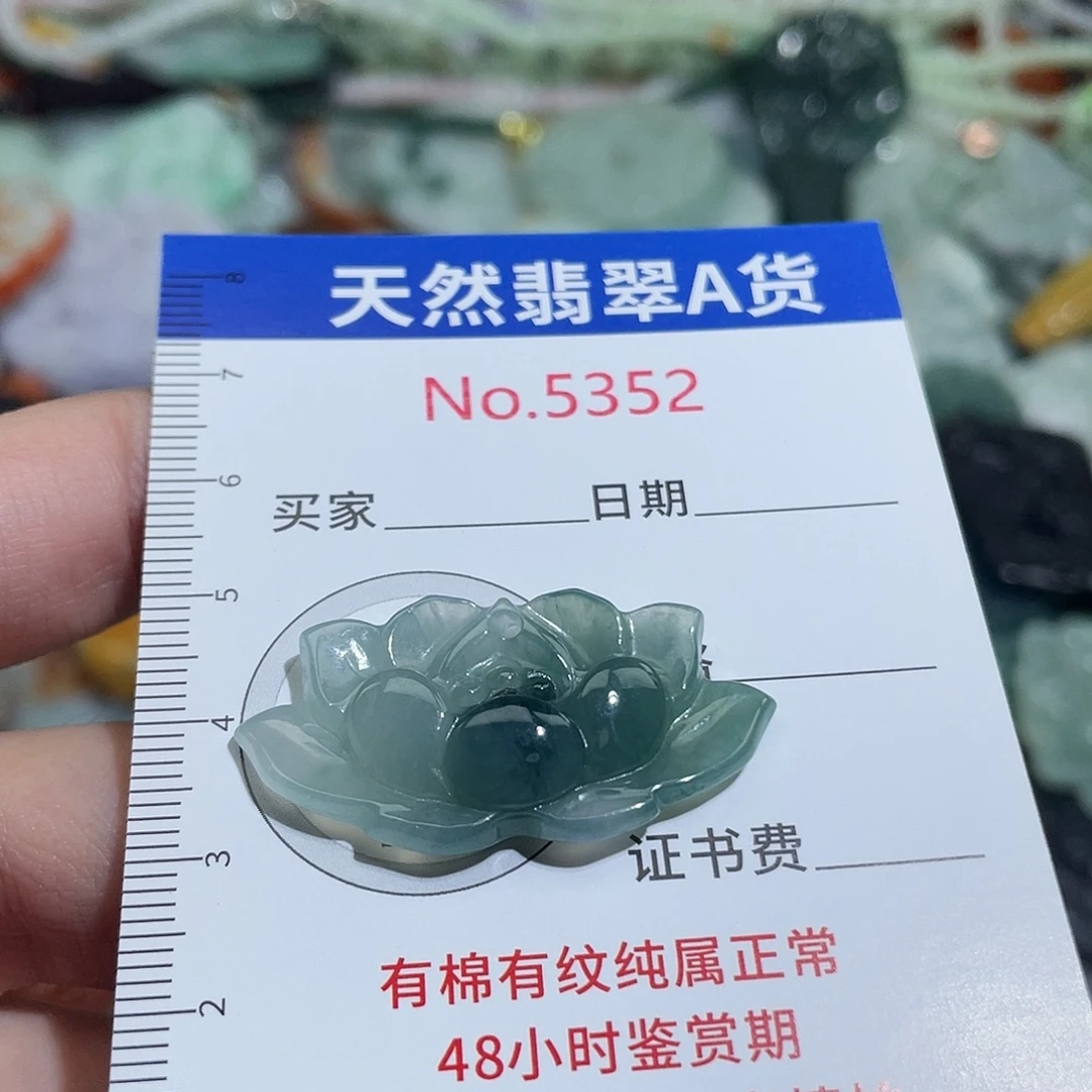 翡翠未镶嵌挂件5352