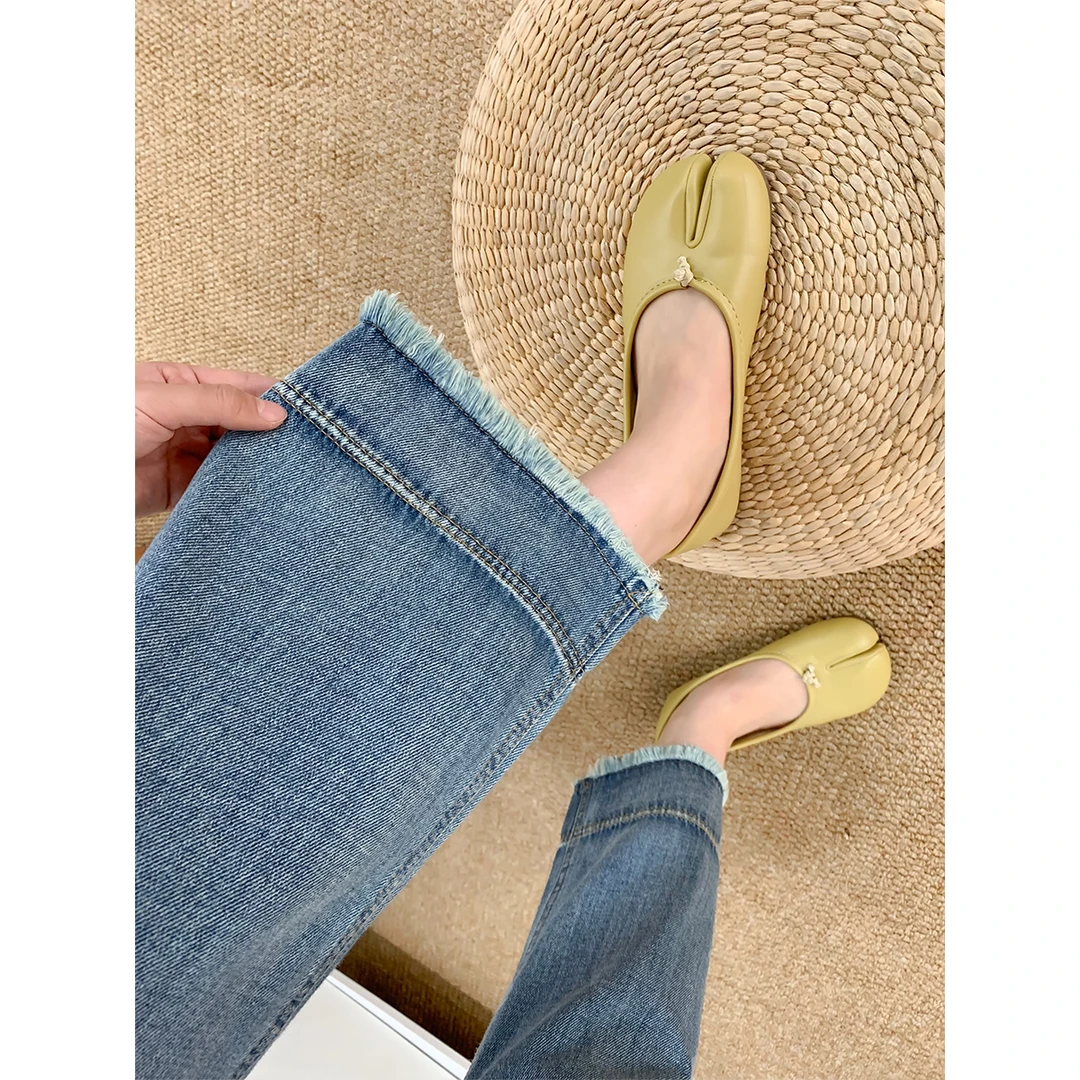 蓝色毛边直筒牛仔裤女夏季新款宽松休闲显瘦小个子九分阔腿裤薄款