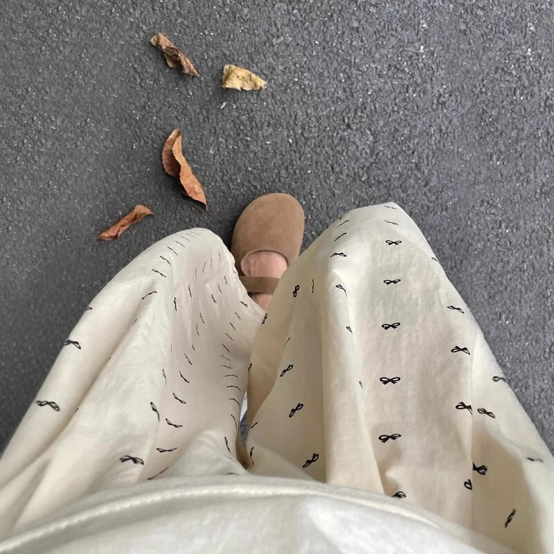 小个子蝴蝶结高腰直筒休闲裤女夏薄款大码梨型宽松遮胯显瘦九分裤