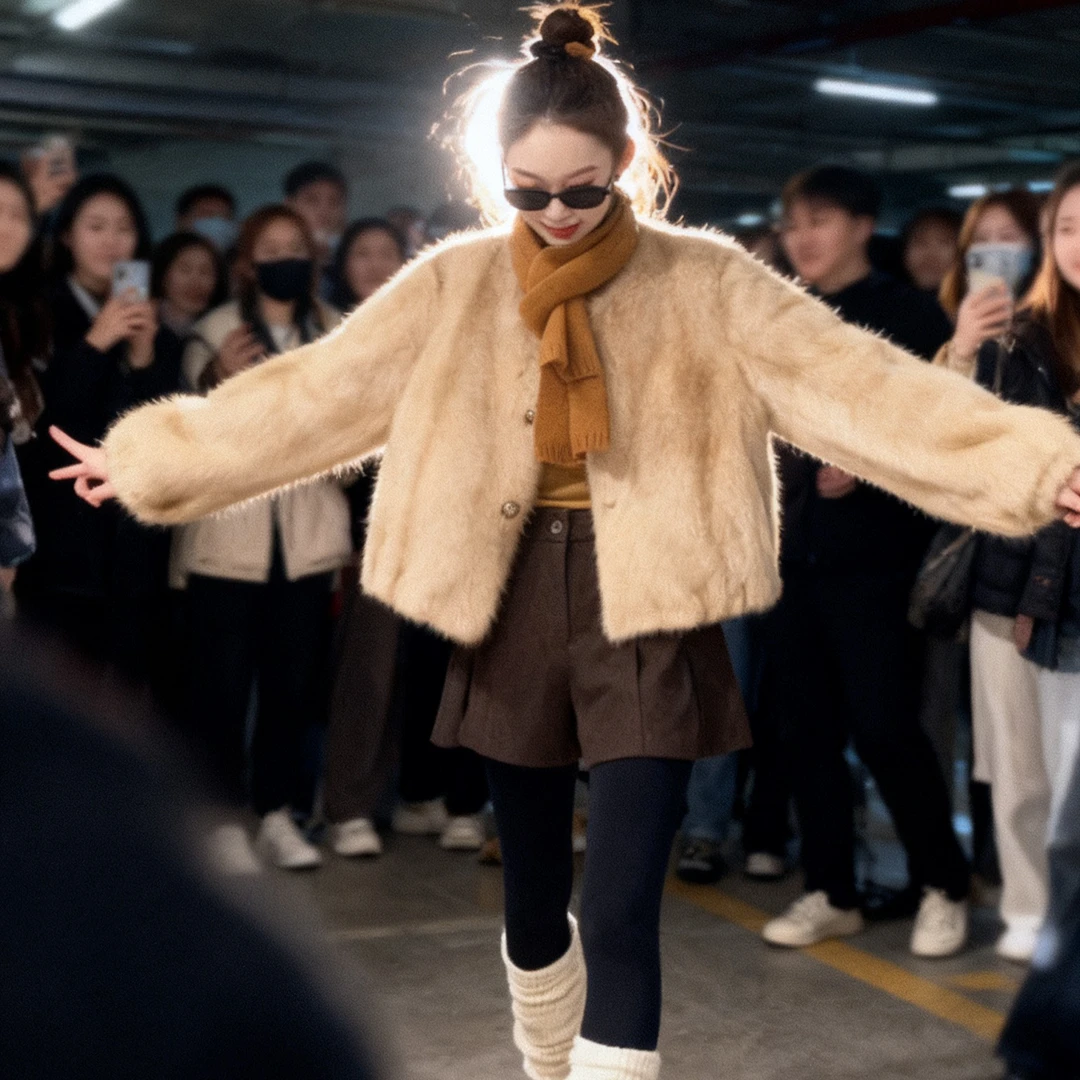 人造皮草 JINTAIYANG【950】秋冬气质轻奢时尚百搭生态皮草外套