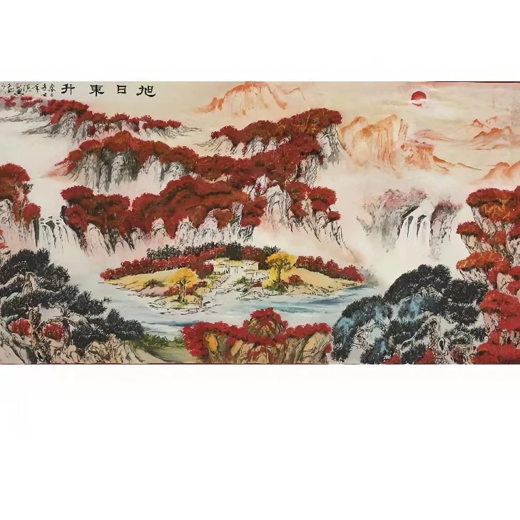聚宝盆办公室客厅挂画心水墨画国画作品