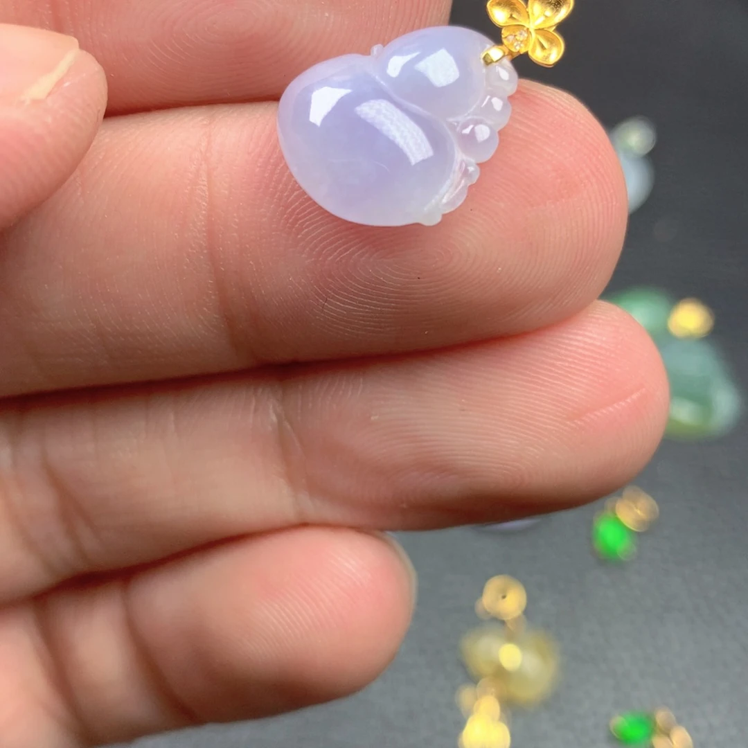 【闪购商品】颈饰18K金镶嵌翡翠翡翠