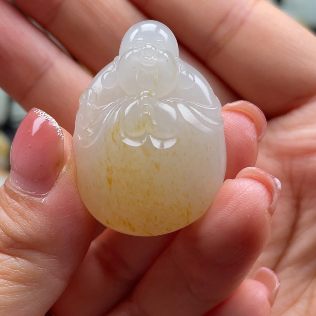 和田玉未镶嵌颈饰“****生