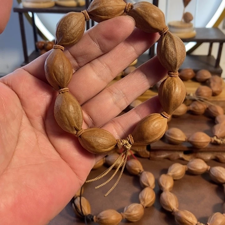 橄榄核吊坠17 x26五年梅林铁核