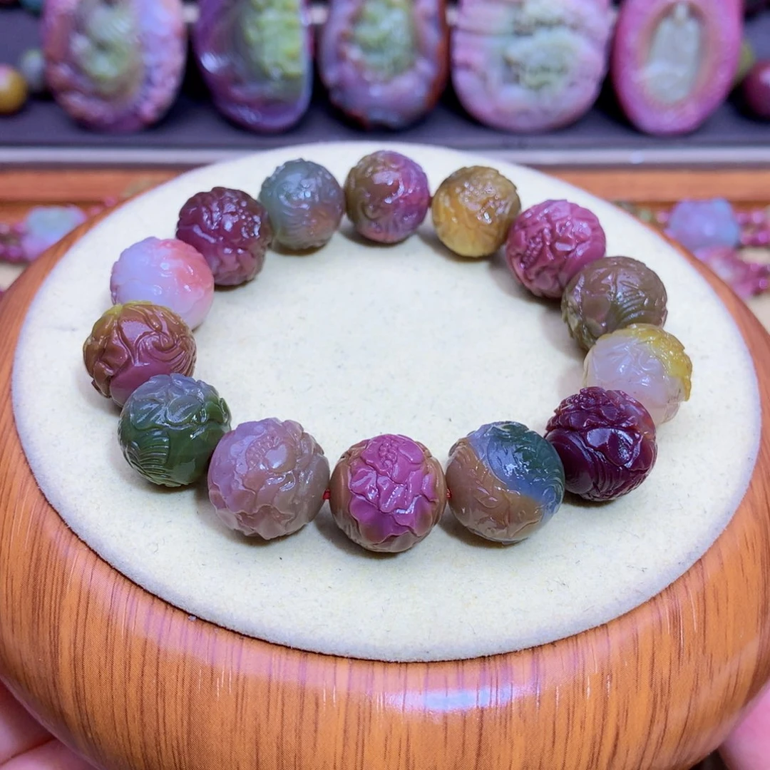 玛瑙未镶嵌手链盐源