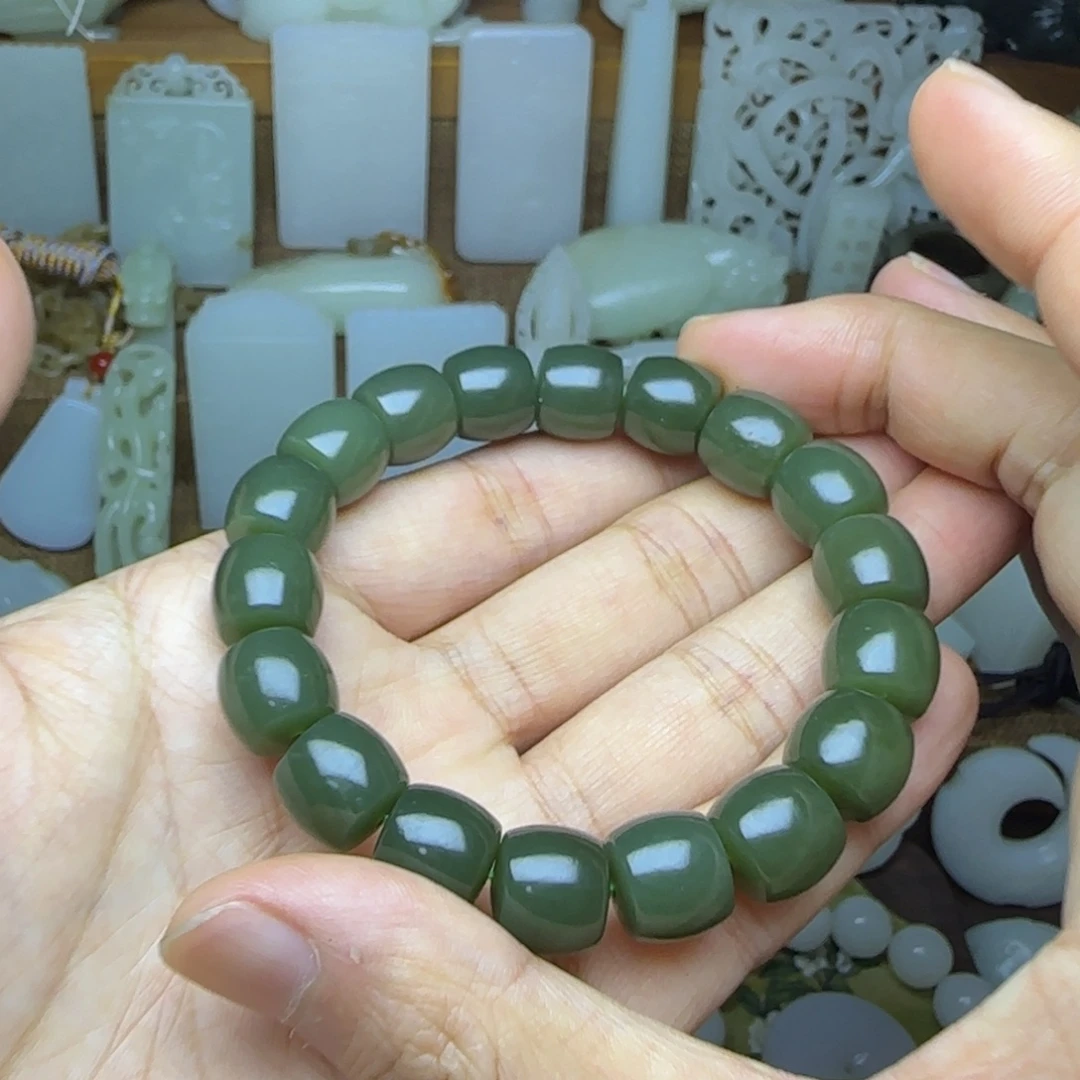 和田玉未镶嵌挂件卡12