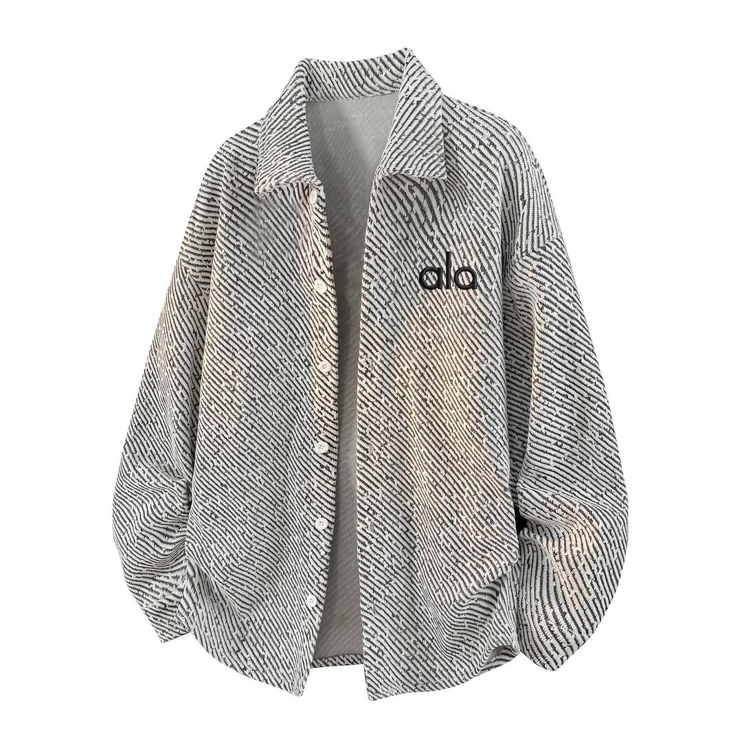 RSRDDY官方品质高级感斑马条绒纹夹克时尚潮流复古上衣宽松外套