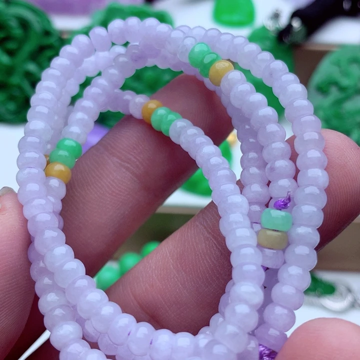 翡翠未镶嵌毛衣链