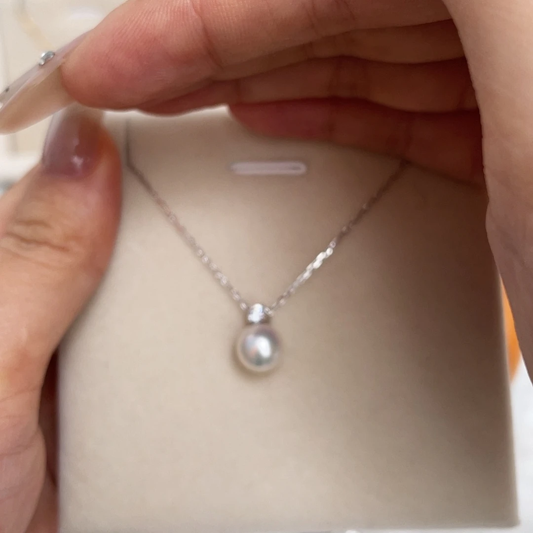 海水珍珠18K金镶嵌颈饰