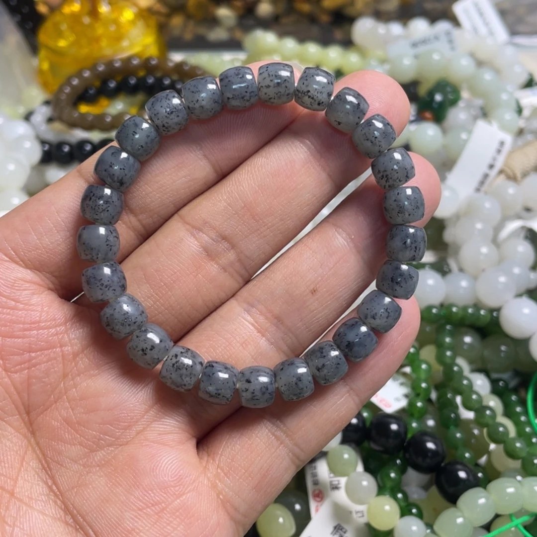 和田玉未镶嵌手链089