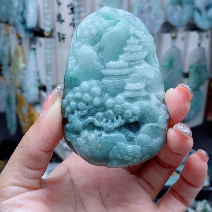 颈饰未镶嵌翡翠翡翠