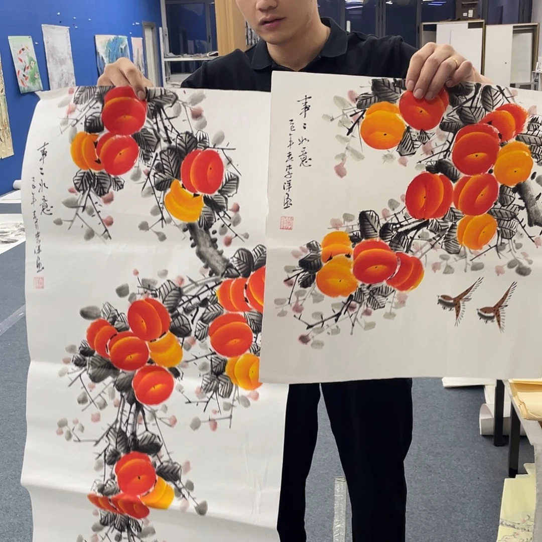 国画纯手绘字画宣纸