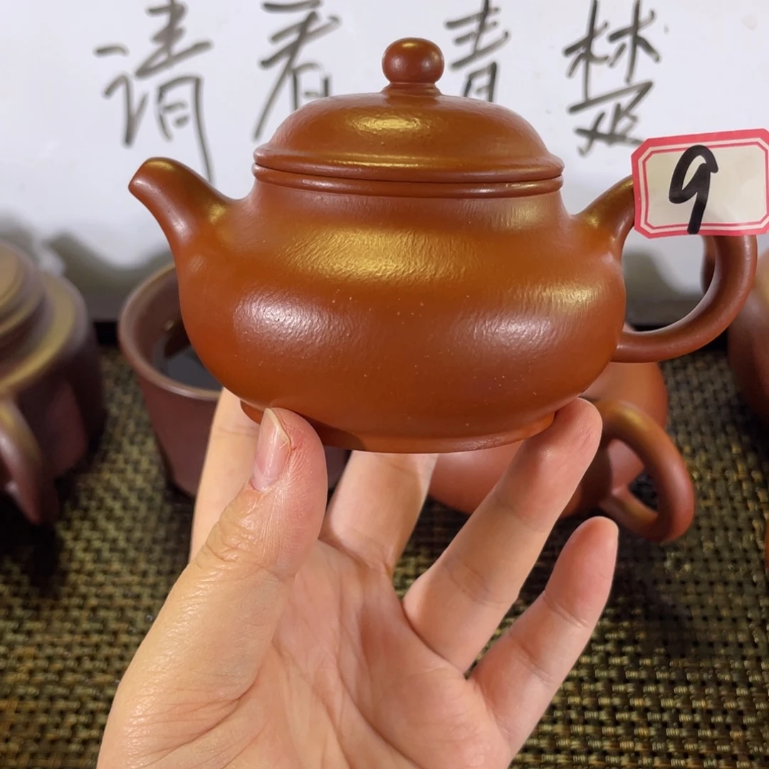 茶壶紫砂矮潘微瑕全手