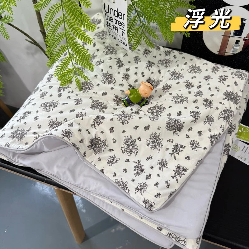 2025新款凉感冰淇淋夏凉被夏被空调被夏季冰丝可水洗机洗薄被子凉