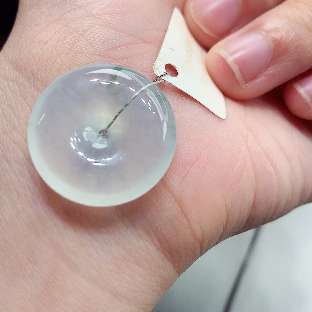 翡翠未镶嵌颈饰编号55，22.4/5.6