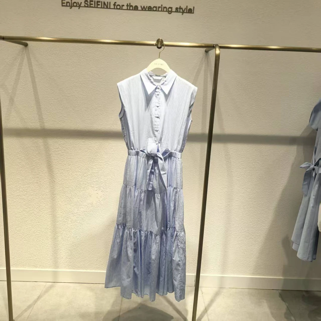 SEIFINI/诗凡黎专柜2025年夏装无袖背心连衣裙3G5290271