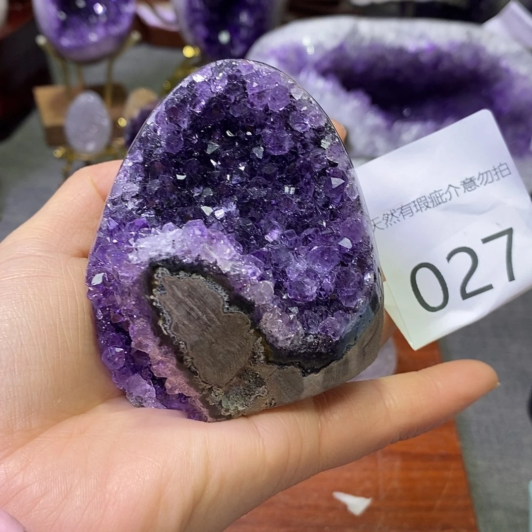 紫晶未镶嵌珠宝半成品