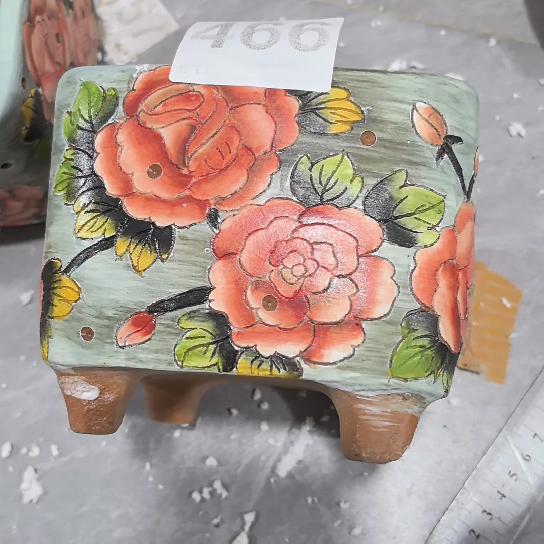 红泥花盆景德镇花盆