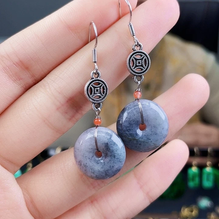 翡翠耳饰未镶嵌饰品