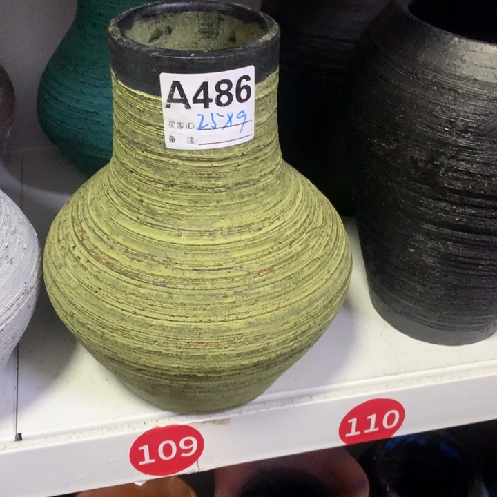 【闪购商品】红陶粗糙盆默认打孔高25口9