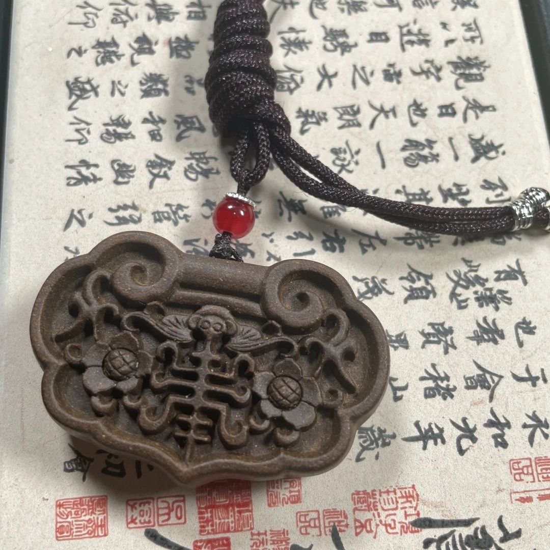 【如意长命锁】古法合香香牌非遗合香牌手工编绳制作吊坠