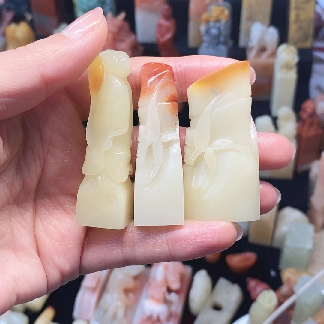 印石寿山石寿山芙蓉石套装