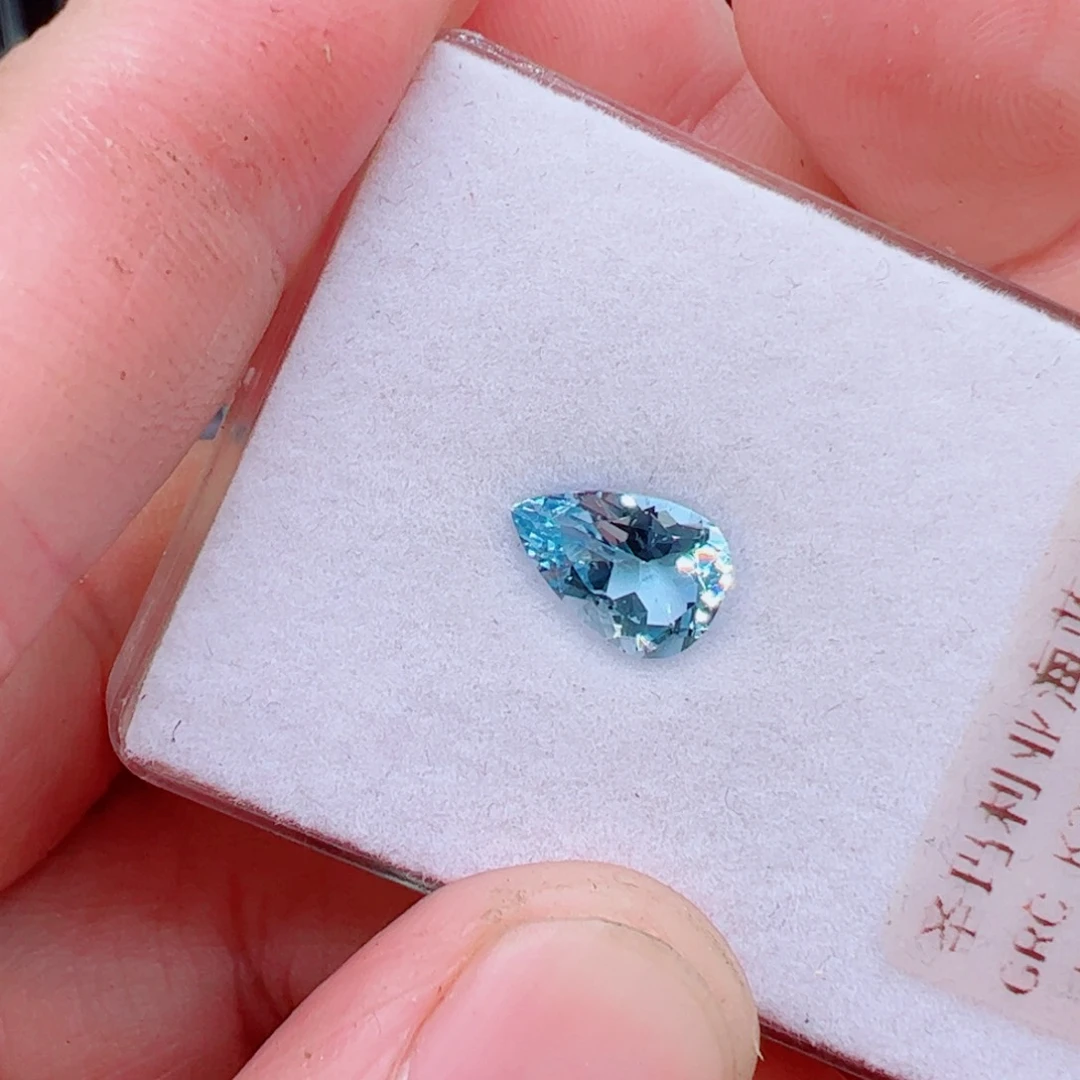 海蓝宝石裸石1.65克拉圣玛利亚