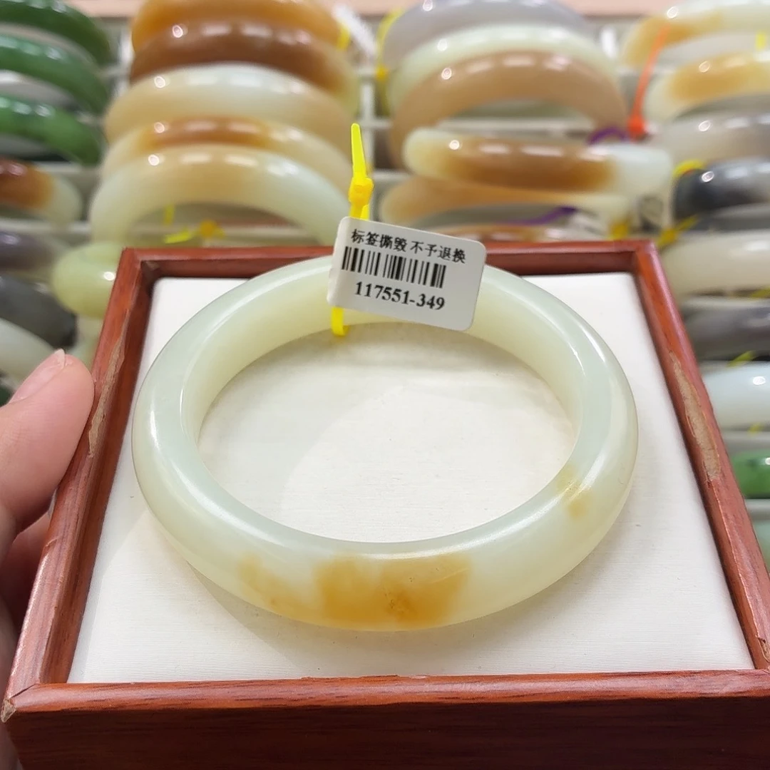 和田玉手镯未镶嵌17  58