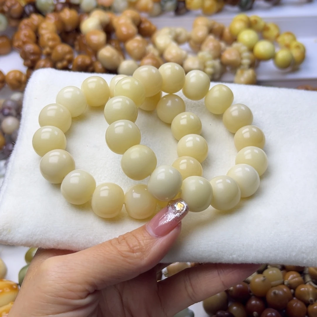 菩提根/象牙果手串苹果珠干磨通货16mm一串