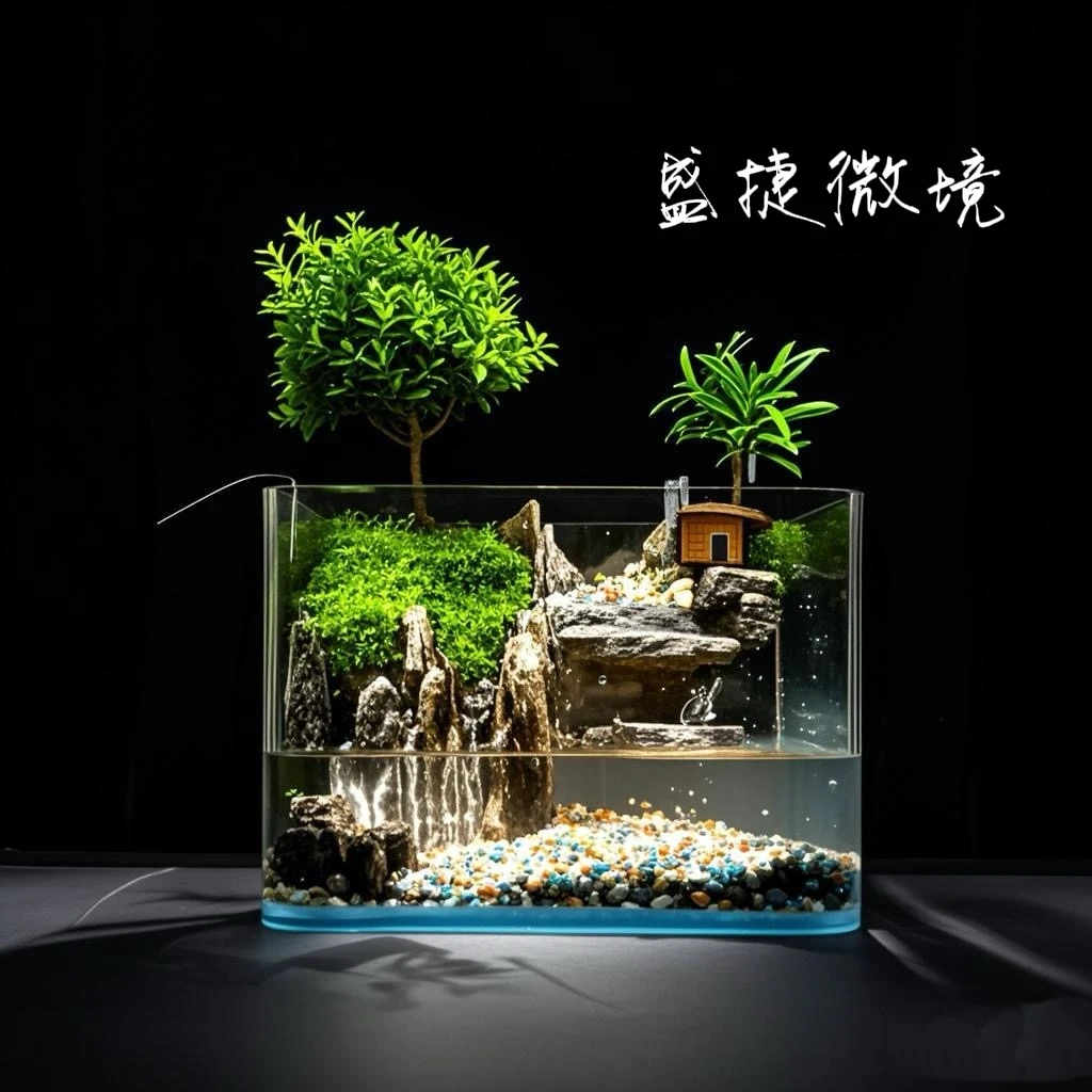 【马踏平川】新疆包邮-尺寸25cmx16x18方缸小叶赤楠青龙石中式造景
