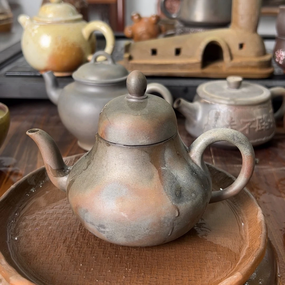 贵台龙窑柴烧茶壶173