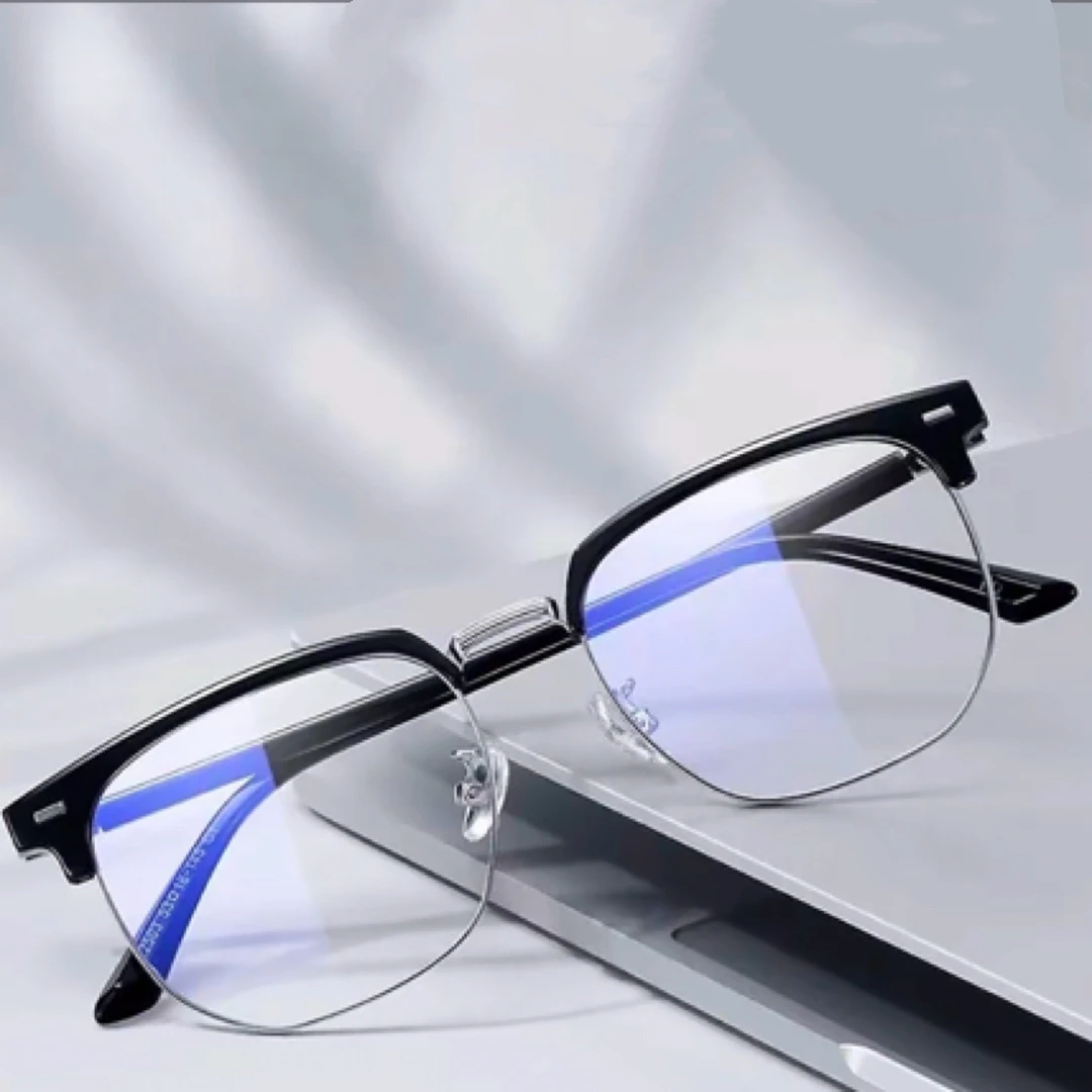 痞帅眉线框近视眼镜男女通用可配制度数素颜平光镜