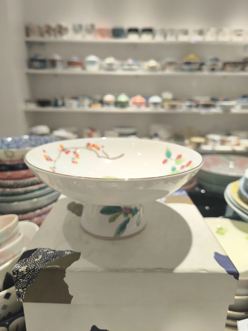 小清新葡萄 高脚碗