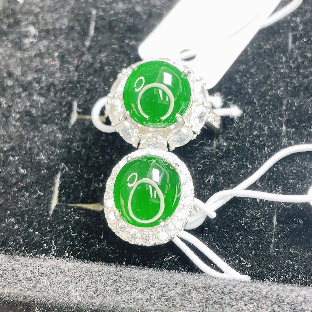 翡翠银S925镶嵌颈饰127