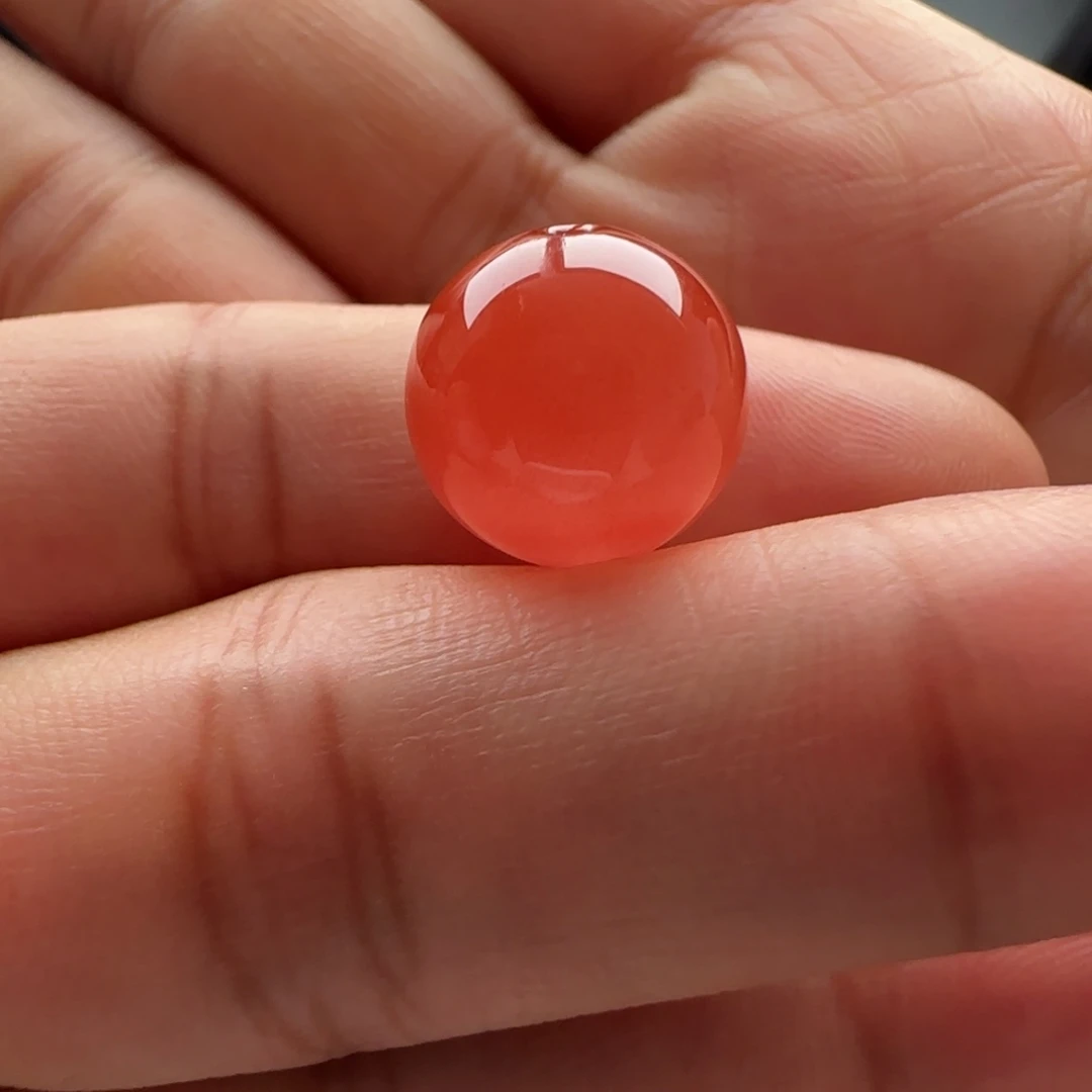 南红玛瑙未镶嵌圆珠12.6