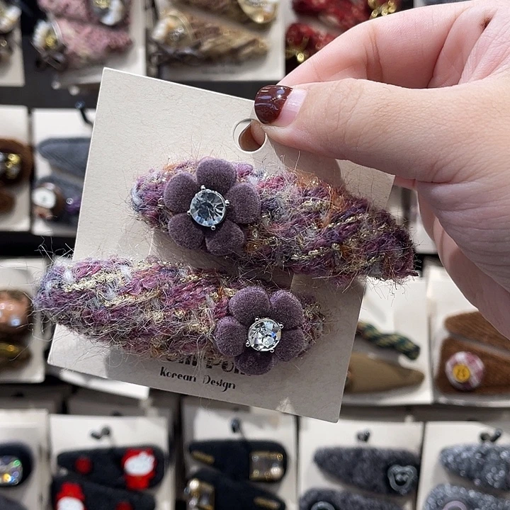 皮质铁合金鸭嘴夹