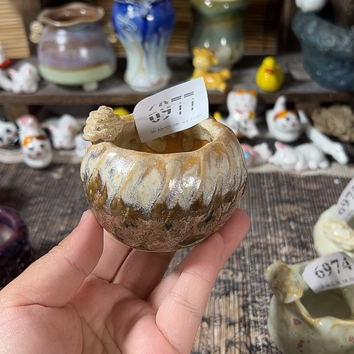 口4 手工花盆满30包邮