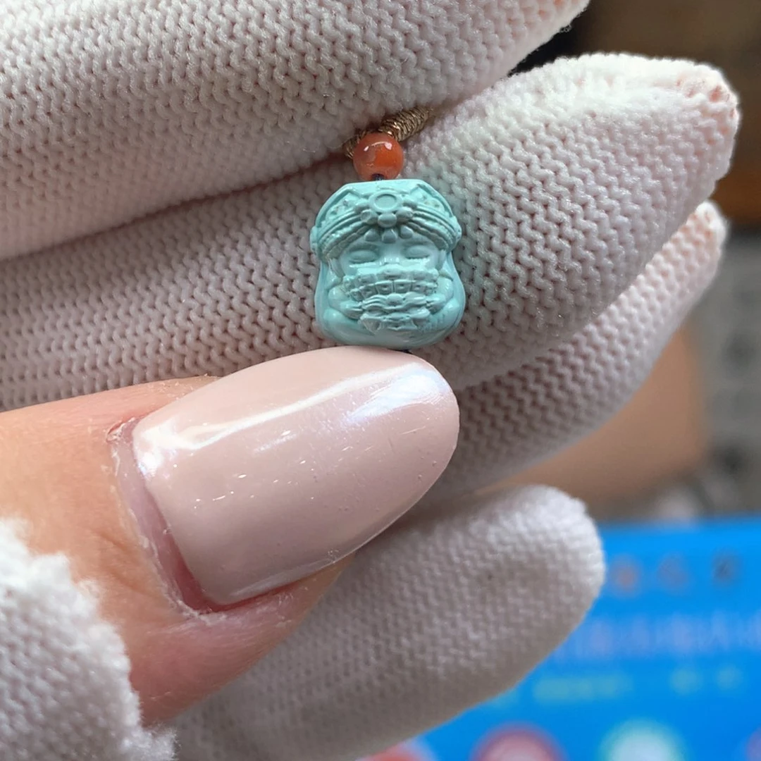 绿松石未镶嵌挂件