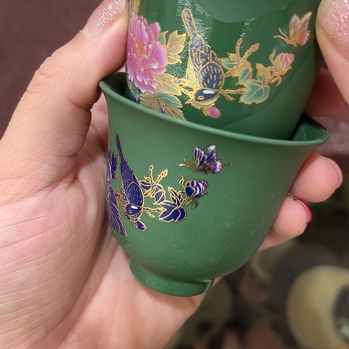 茶壶紫砂鹊雀报喜客杯