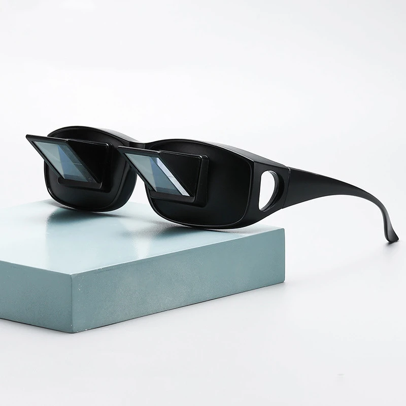 高清懒人眼镜卧式看电视玩手机近视可戴眼镜时尚玻璃折射眼镜框男