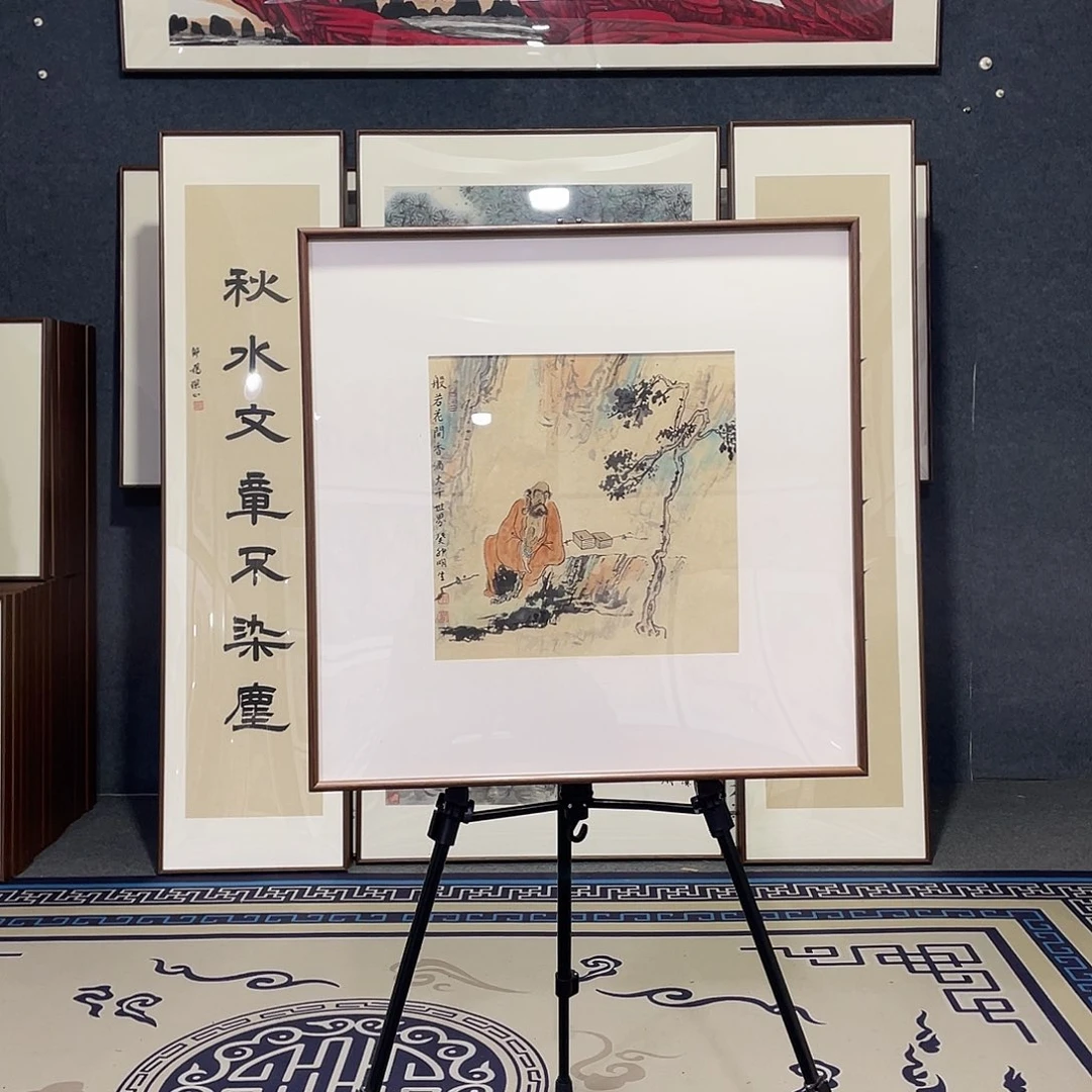 国画手绘画作品带框60/60