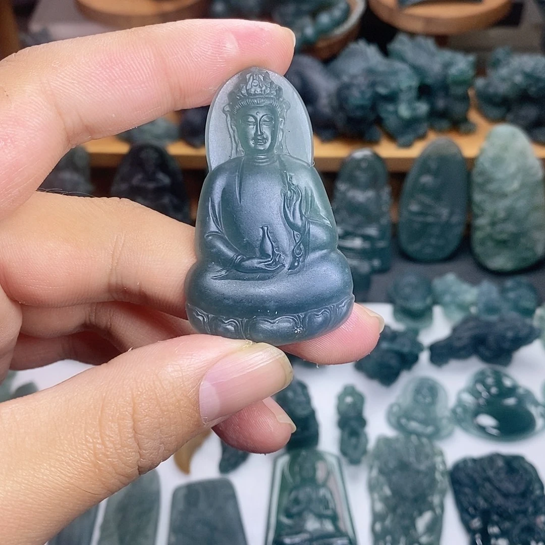 定制翡翠未镶嵌观音